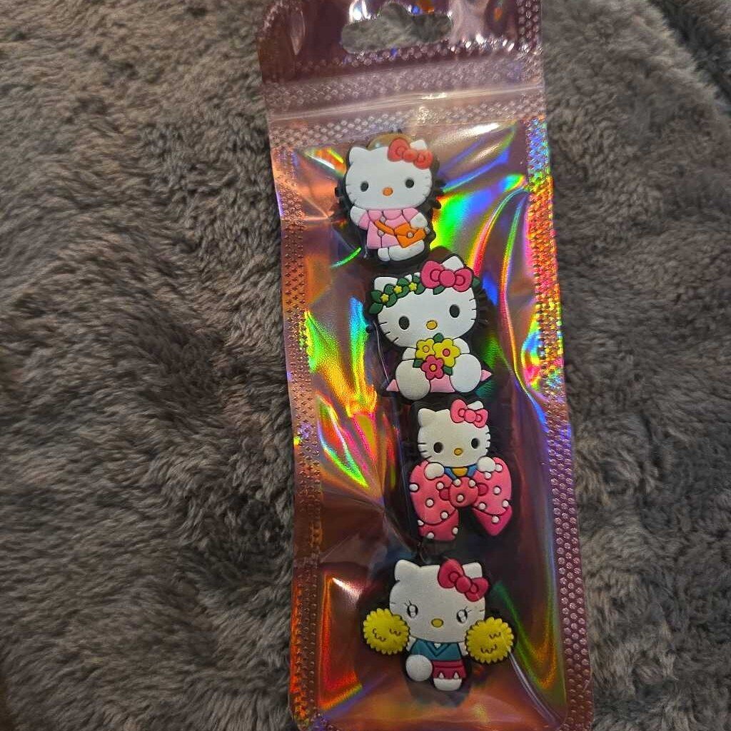 New Hello Kitty Croc Charms Set of 4