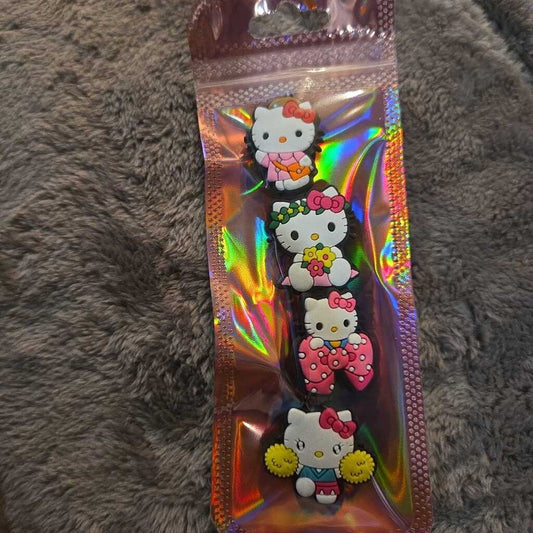 New Hello Kitty Croc Charms Set of 4