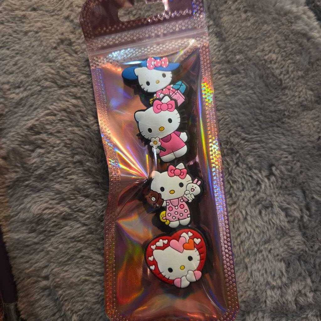 New Hello Kitty Croc Charms Set of 4