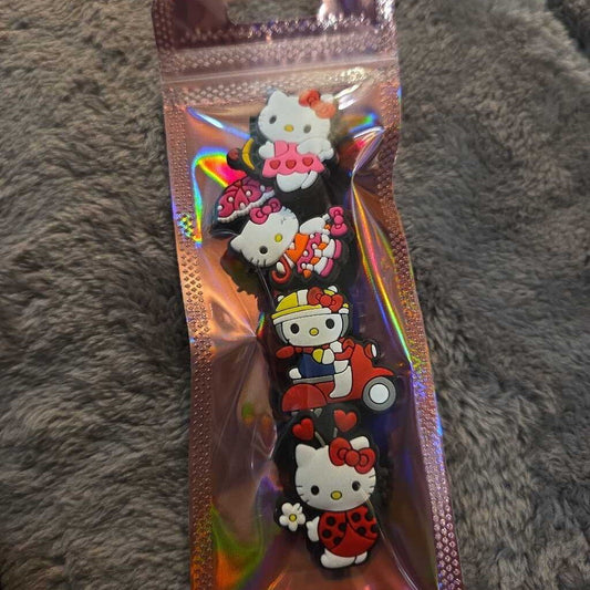 New Hello Kitty Croc Charms Set of 4