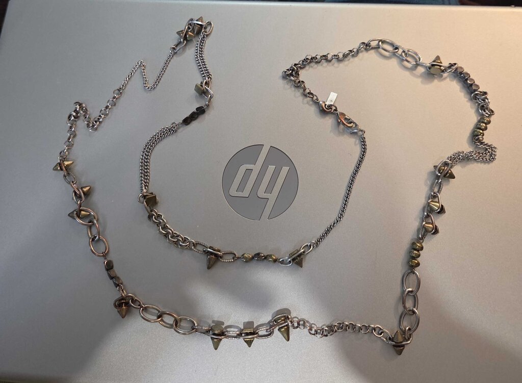 Vintage Spiked Chain Necklace