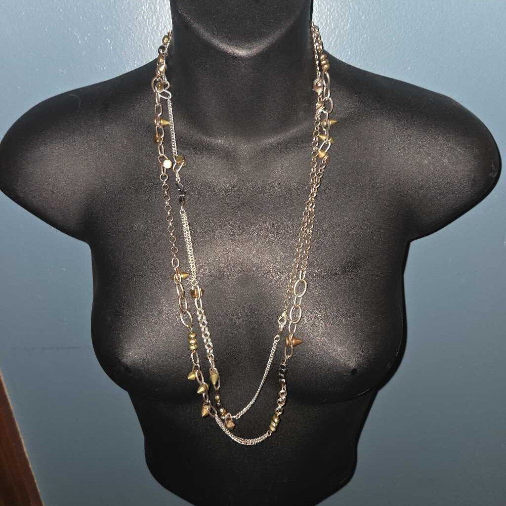 Vintage Spiked Chain Necklace