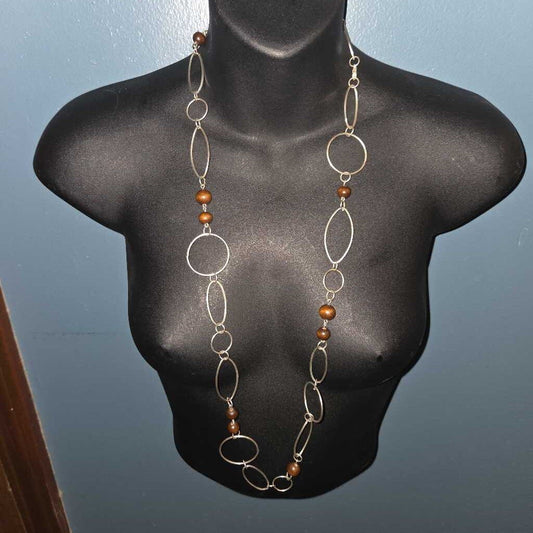 Circle/Wood Necklace