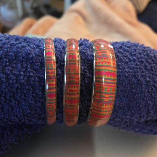 Set of 3 Colorful Bangle Bracelets