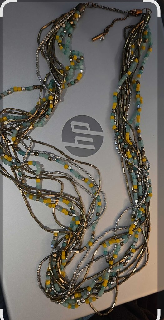 Vintage Multistrand Beaded Necklace