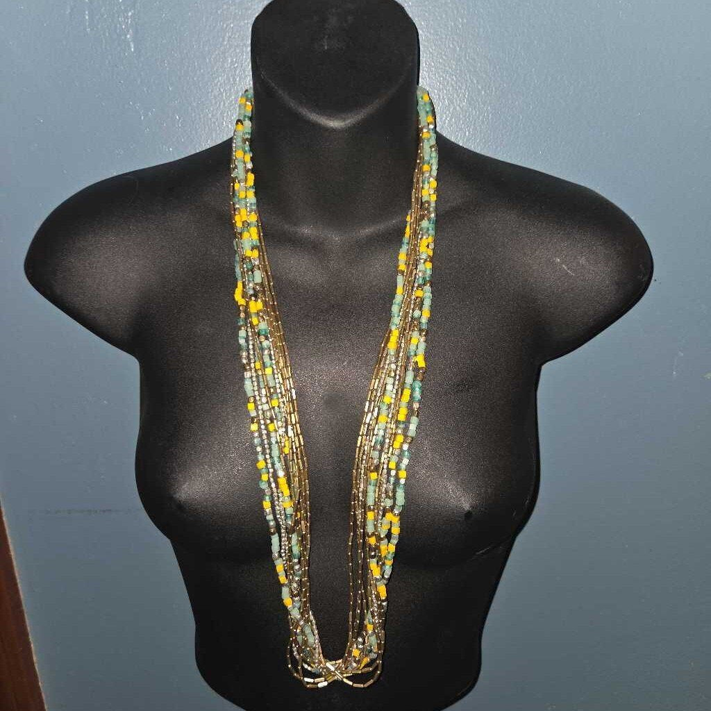 Vintage Multistrand Beaded Necklace