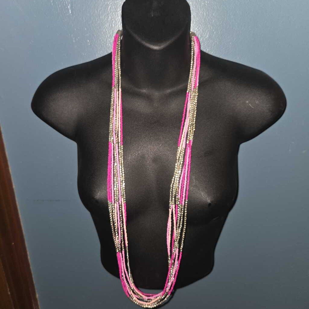 Vintage Multi-Strand Beaded Necklace