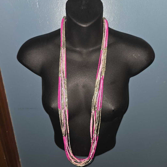 Vintage Multi-Strand Beaded Necklace