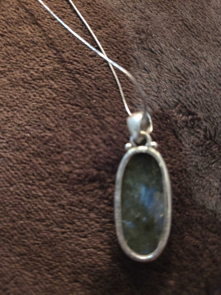 Vintage Necklace with Multi-faceted stone