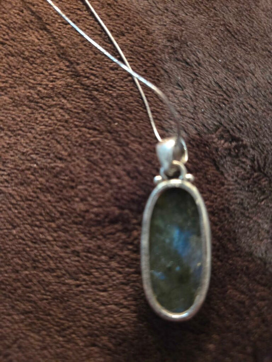 Vintage Necklace with Multi-faceted stone