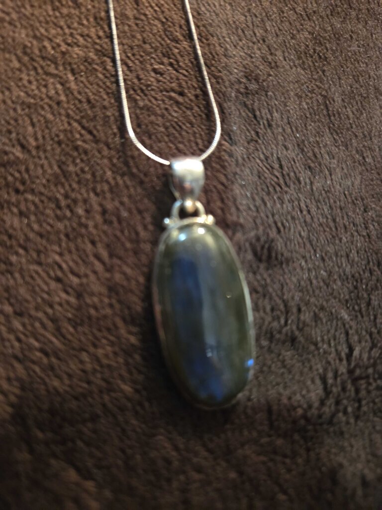 Vintage Necklace with Multi-faceted stone