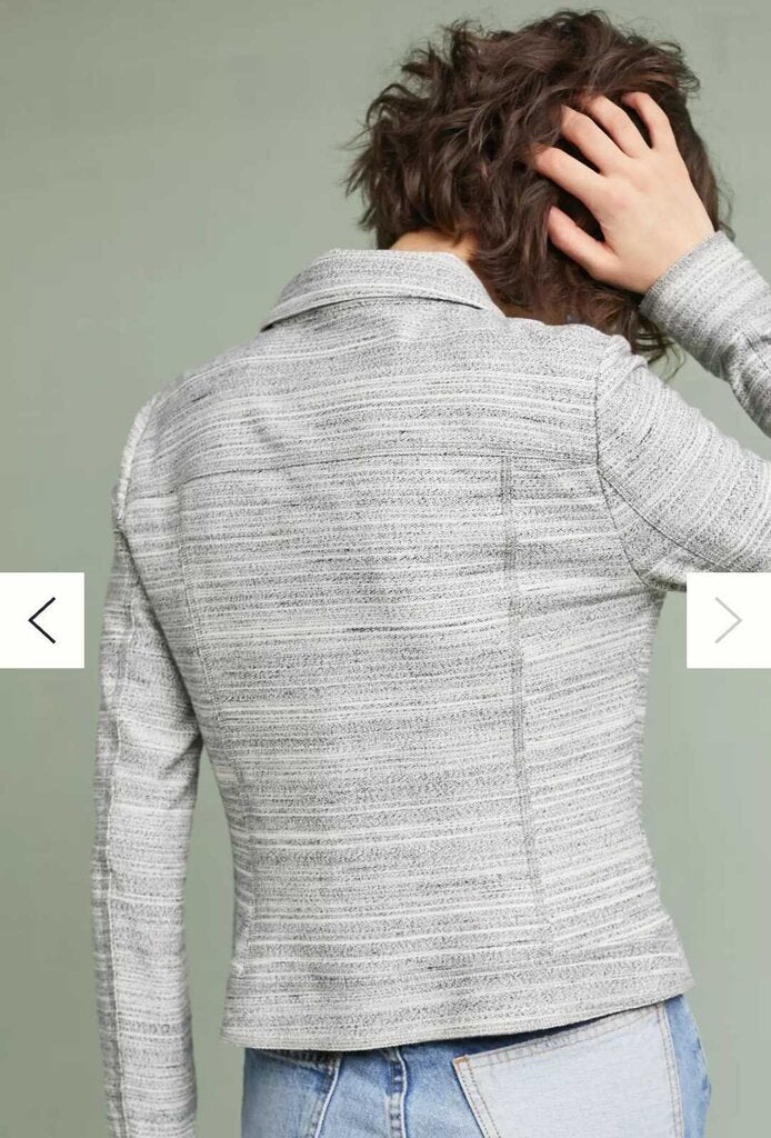 Anthropologie Caitlin Knit Moto Jacket