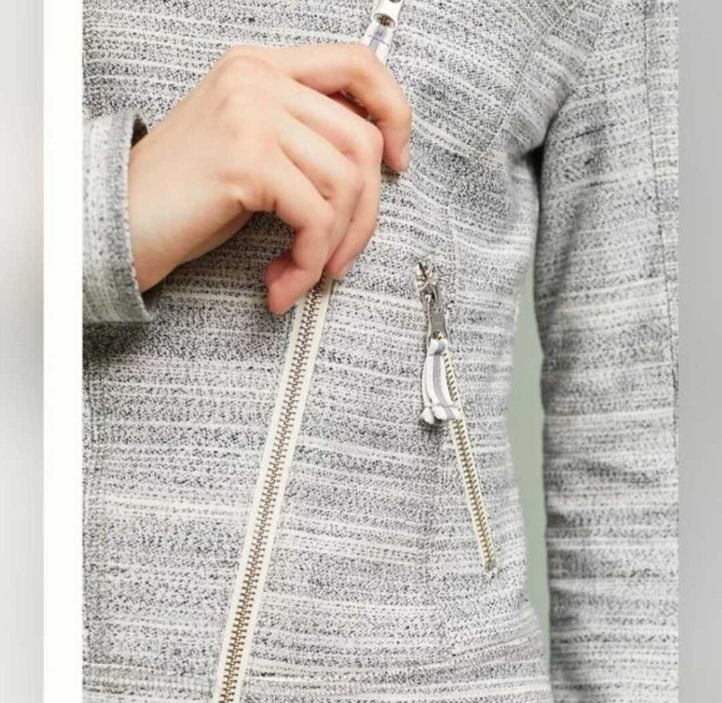 Anthropologie Caitlin Knit Moto Jacket