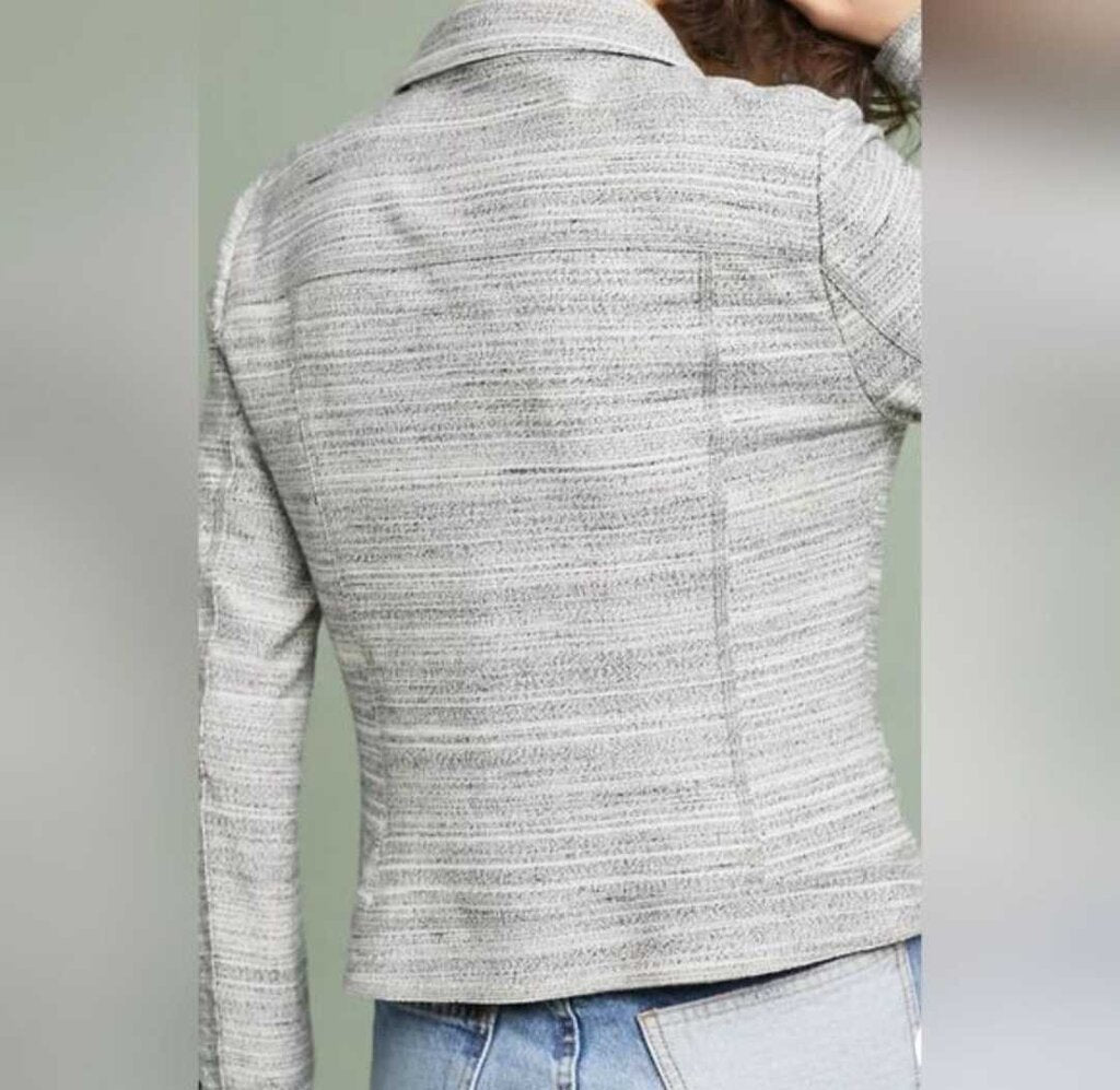 Anthropologie Caitlin Knit Moto Jacket