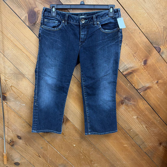 Silver Denim Capri