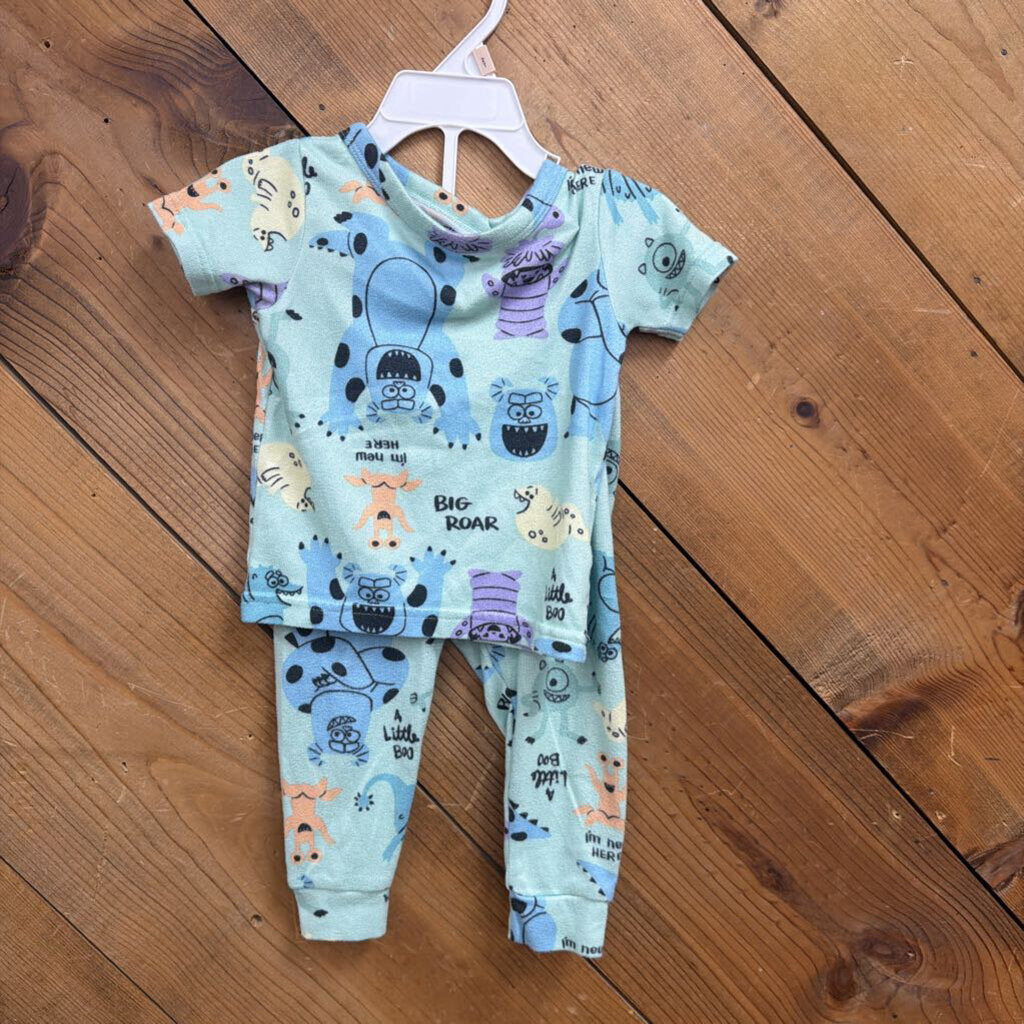 Disney Pixar Monsters Inc 2pc PJ