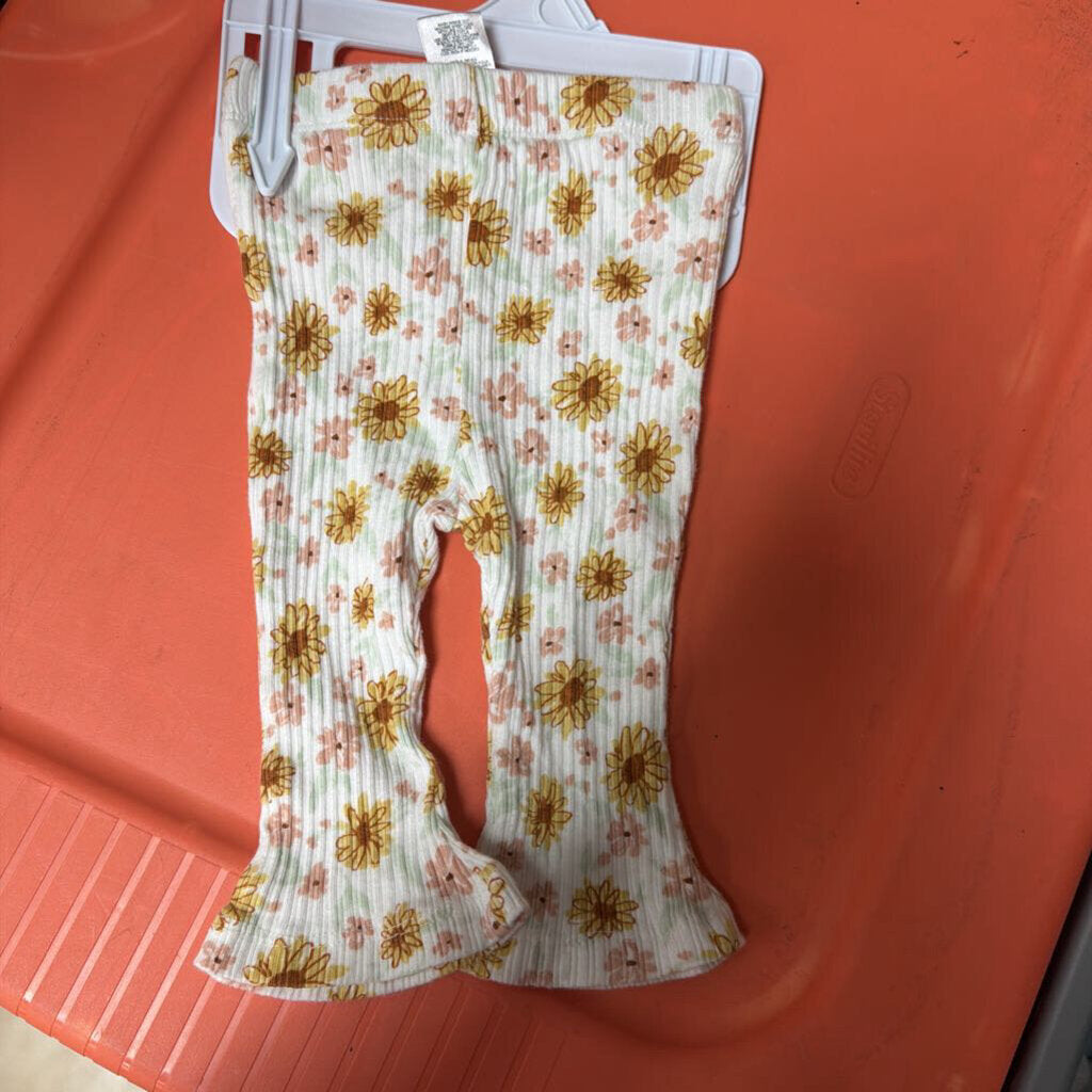Ribbed Floral Pants