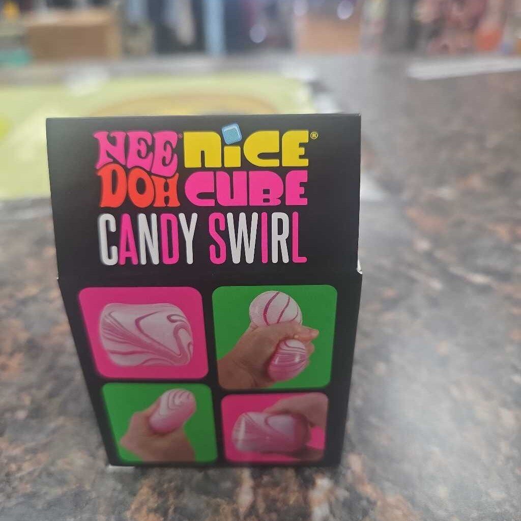 New Needoh Nice Cube Candy Swirl Squishy