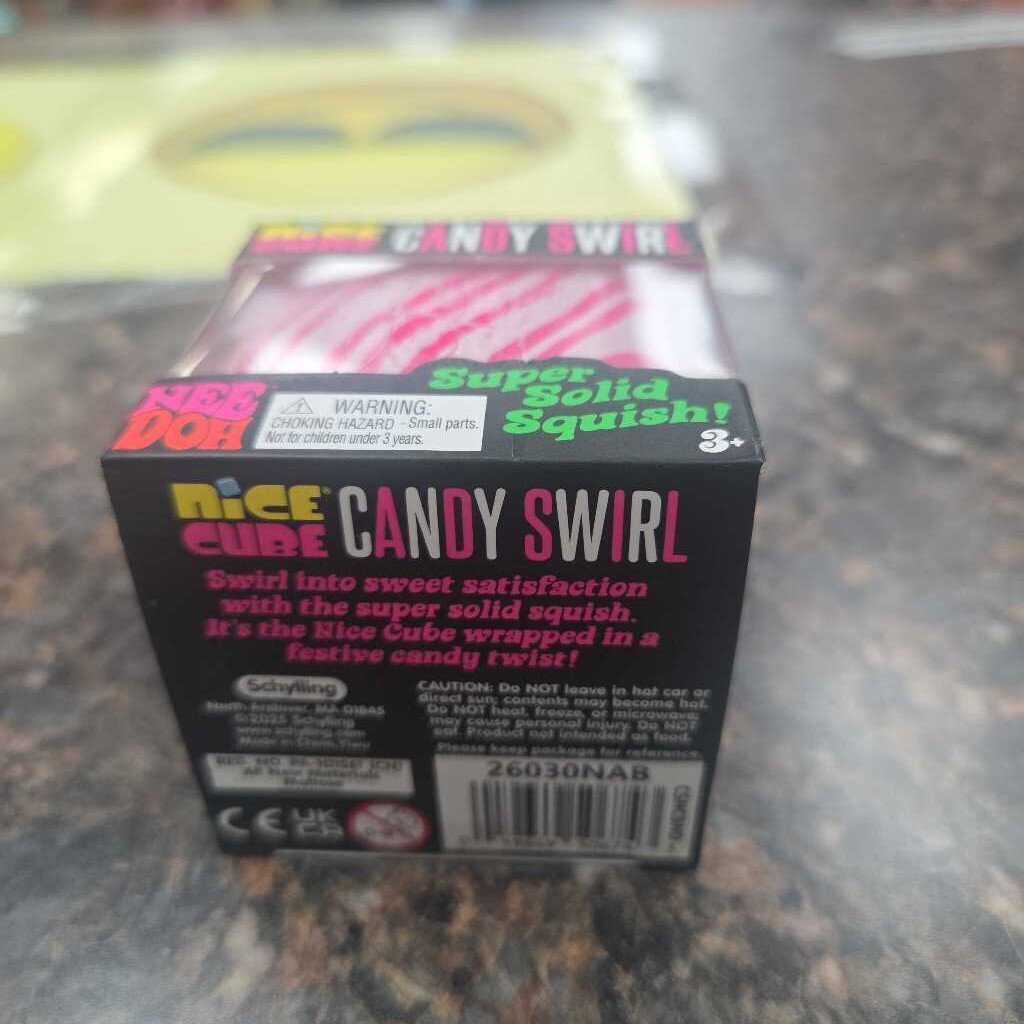 New Needoh Nice Cube Candy Swirl Squishy